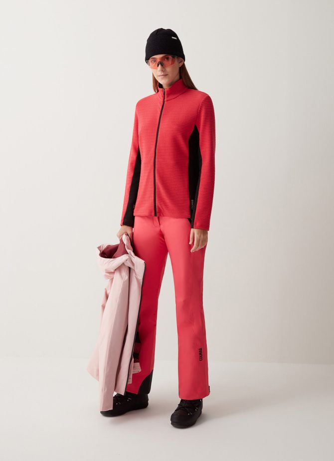 Padded ski pants with adjustable waist