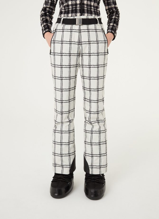 Padded ski pants with check print - Image 3