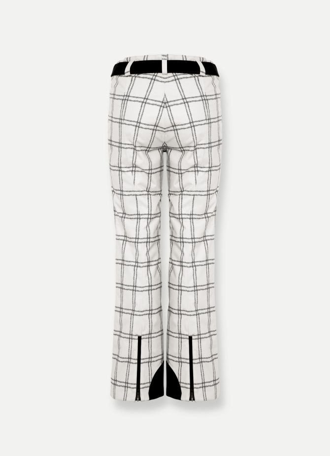 Padded ski pants with check print - Image 5