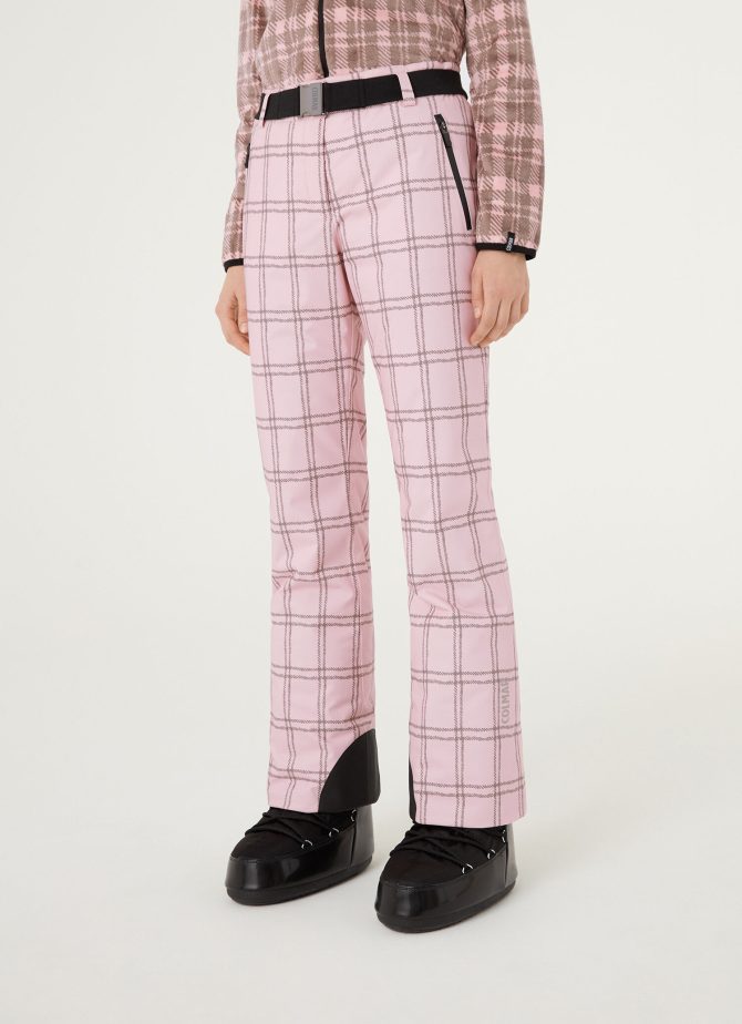 Padded ski pants with check print - Image 3