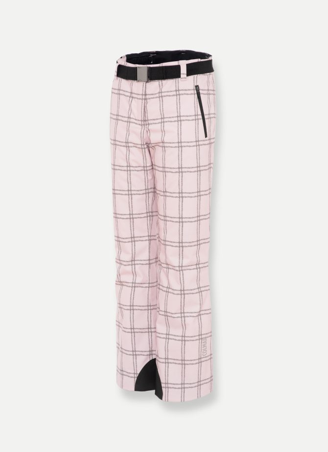Padded ski pants with check print - Image 4