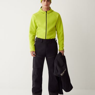 Unlined ski pants with side zips