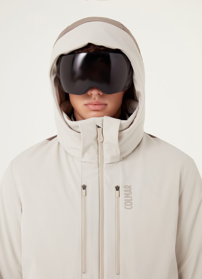 Down and wadding ski jacket