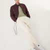 Padded bomber in stretch fabric padding