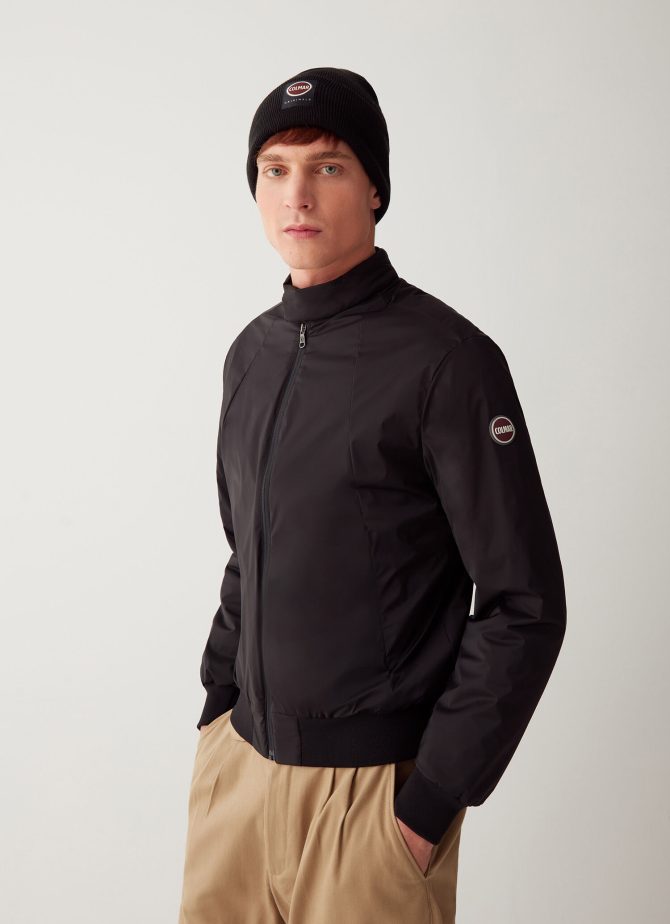 Padded bomber in stretch fabric padding - Image 3