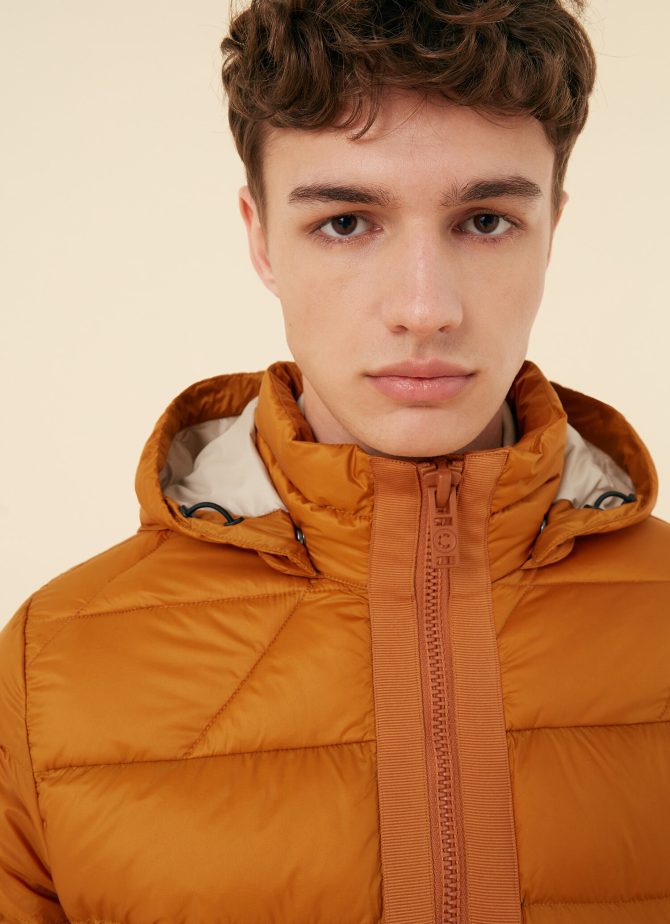 Recycled Essentials short hooded jacket