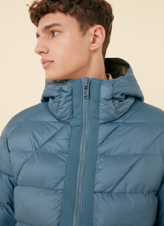 Recycled Essentials hooded long jacket - Image 2