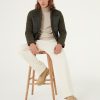Wool cloth jacket with nylon inserts - Image 2