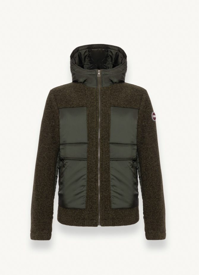 Wool cloth jacket with nylon inserts - Image 4