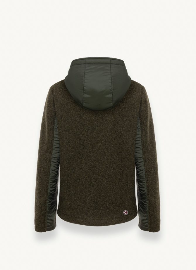 Wool cloth jacket with nylon inserts - Image 5