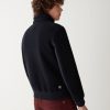 Wool cloth bomber jacket with nylon inserts - Image 3