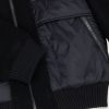Wool cloth bomber jacket with nylon inserts - Image 6