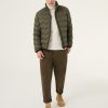 Quilted-effect down jacket with canneté ribbon - Image 3