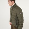 Quilted-effect down jacket with canneté ribbon - Image 2