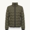 Quilted-effect down jacket with canneté ribbon - Image 4