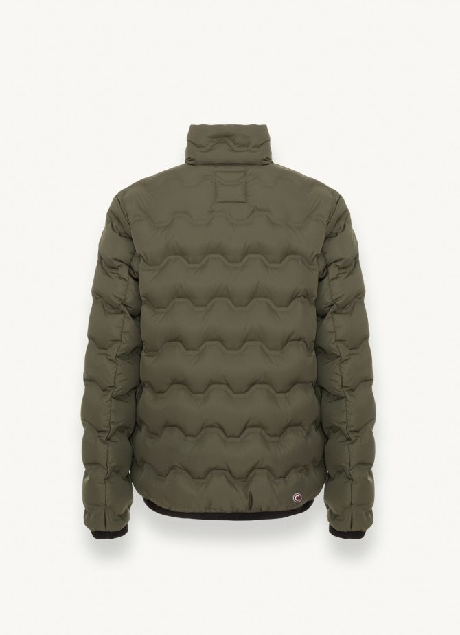 Quilted-effect down jacket with canneté ribbon - Image 5
