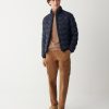 Quilted-effect down jacket with canneté ribbon - Image 2
