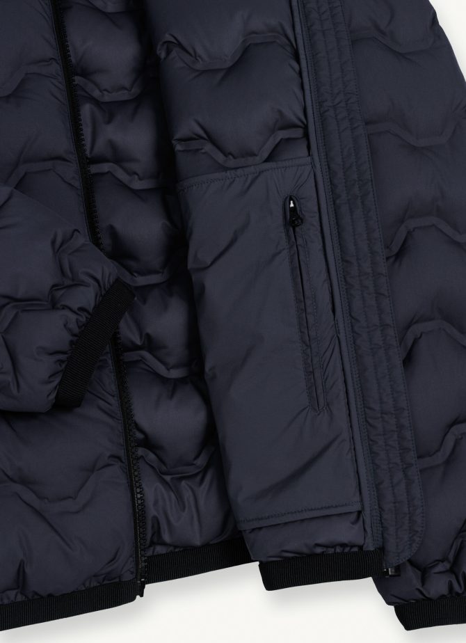 Quilted-effect down jacket with canneté ribbon - Image 6