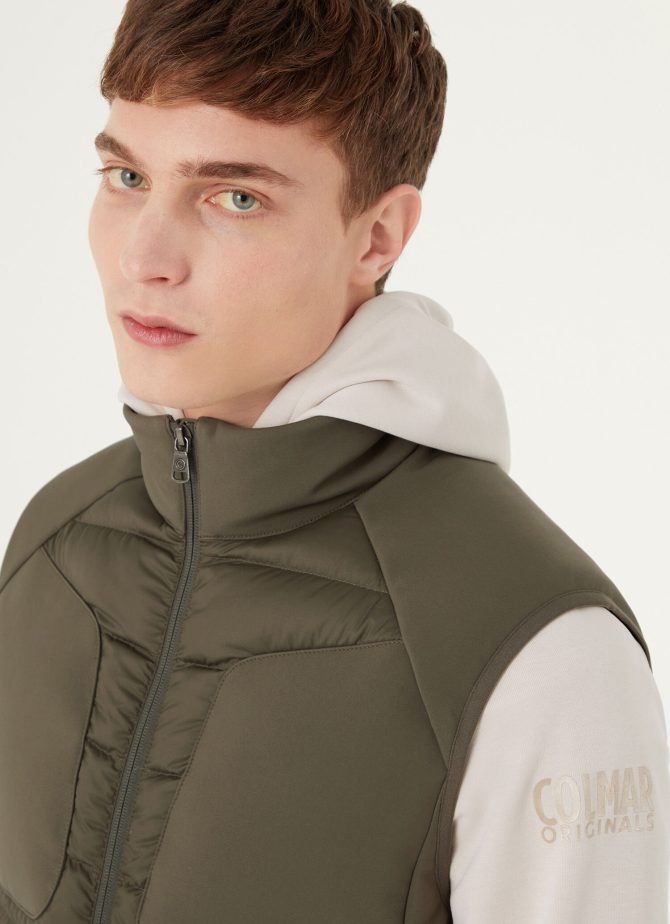 Down vest with double fabric - Image 2