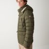 Medium length down jacket with detachable hood - Image 3