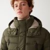 Medium length down jacket with detachable hood - Image 2