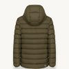 Medium length down jacket with detachable hood - Image 5