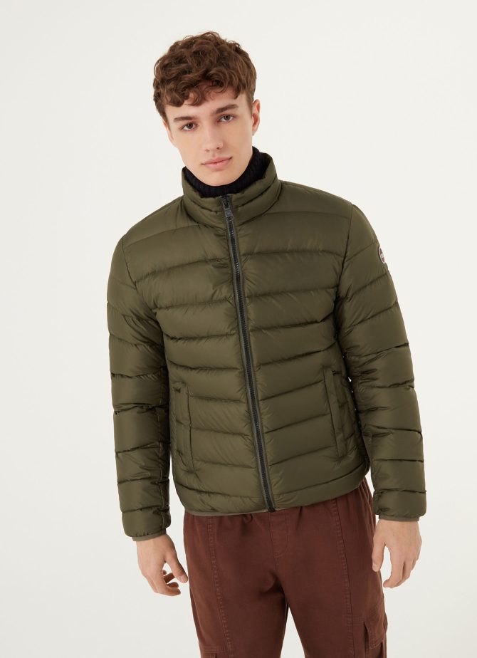 Sporty down jacket without hood - Image 3