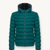 Sporty down jacket with fixed hood - Image 4