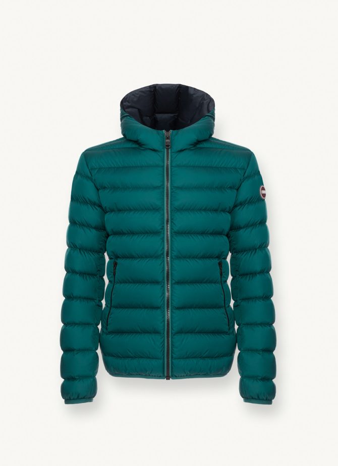 Sporty down jacket with fixed hood - Image 4