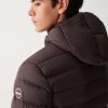 Sporty down jacket with fixed hood - Image 3