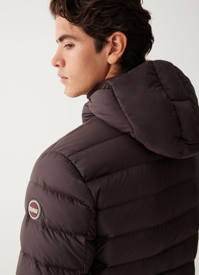 Sporty down jacket with fixed hood - Image 3