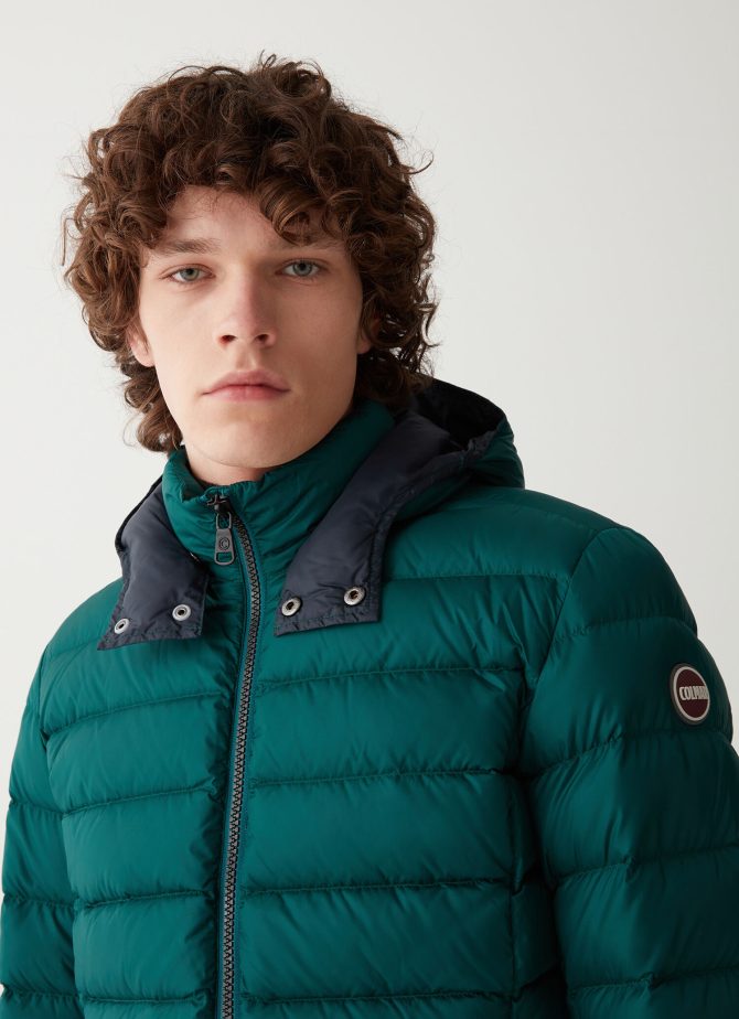 Sporty down jacket with detachable hood - Image 3