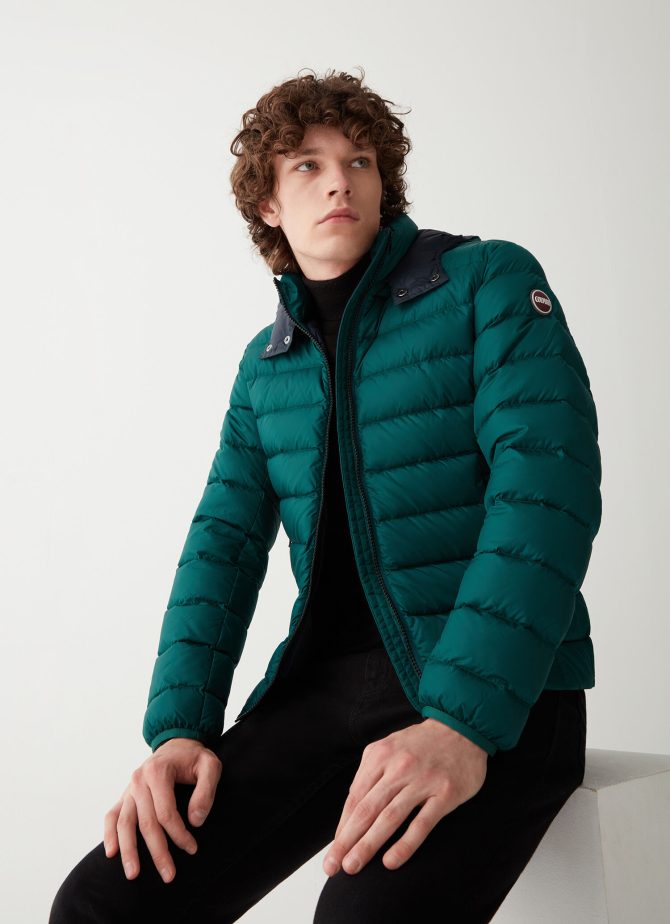 Sporty down jacket with detachable hood - Image 2