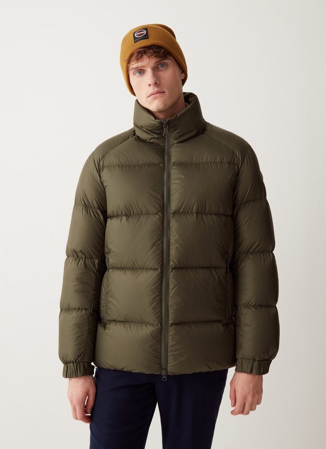Oversized down jacket with high collar - Image 3