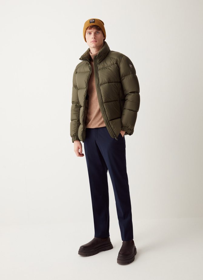 Oversized down jacket with high collar - Image 2