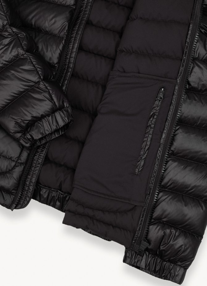Glossy down jacket with matte ripstop details - Image 6