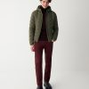 Quilted-effect down jacket with fixed hood - Image 2