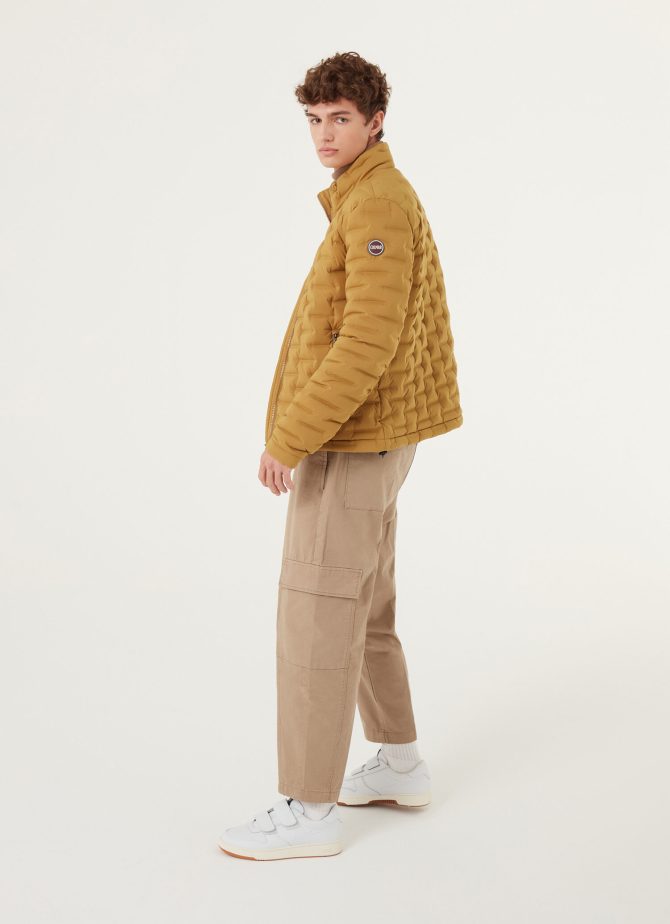 Quilted-effect down jacket without hood - Image 2