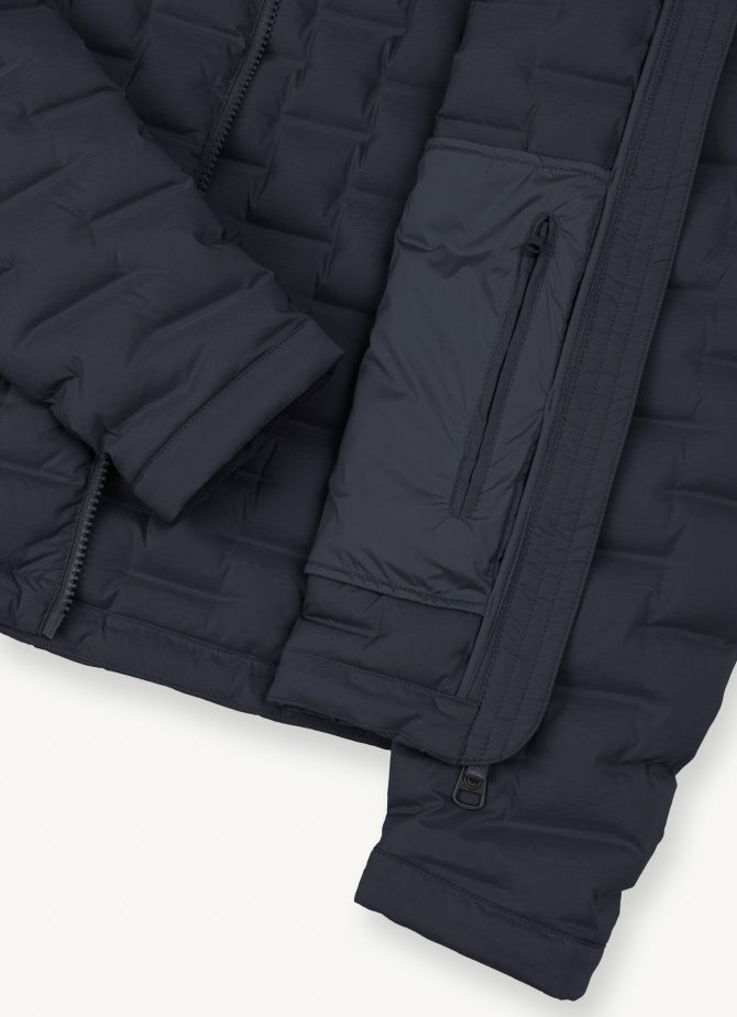 Quilted-effect down jacket without hood - Image 6