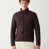 Opaque autumn down jacket with padded collar - Image 3