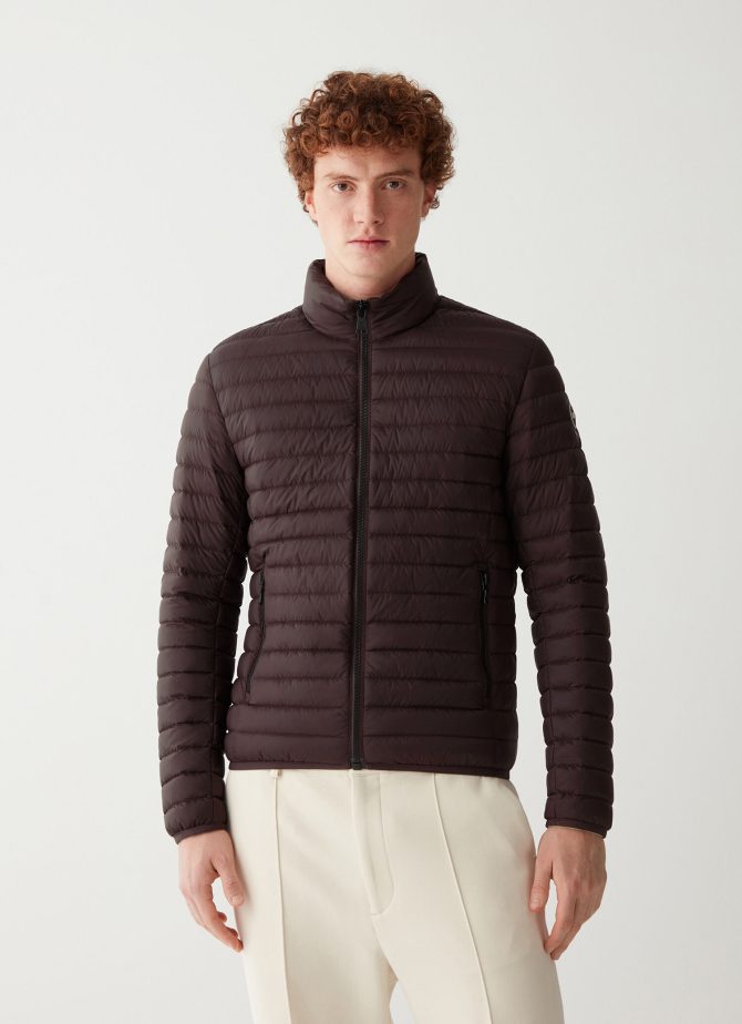 Opaque autumn down jacket with padded collar - Image 3