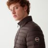 Opaque autumn down jacket with padded collar - Image 2