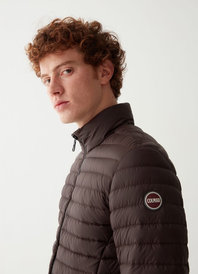 Opaque autumn down jacket with padded collar - Image 2