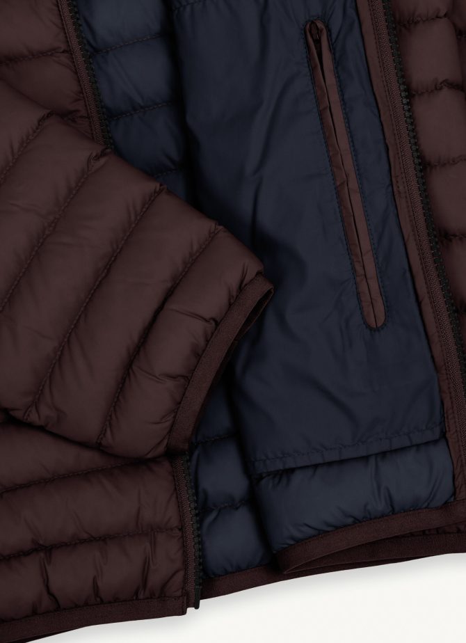 Opaque autumn down jacket with padded collar - Image 6