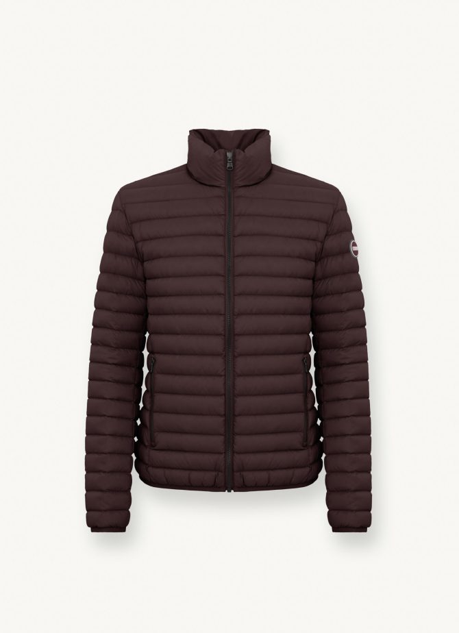 Opaque autumn down jacket with padded collar - Image 4