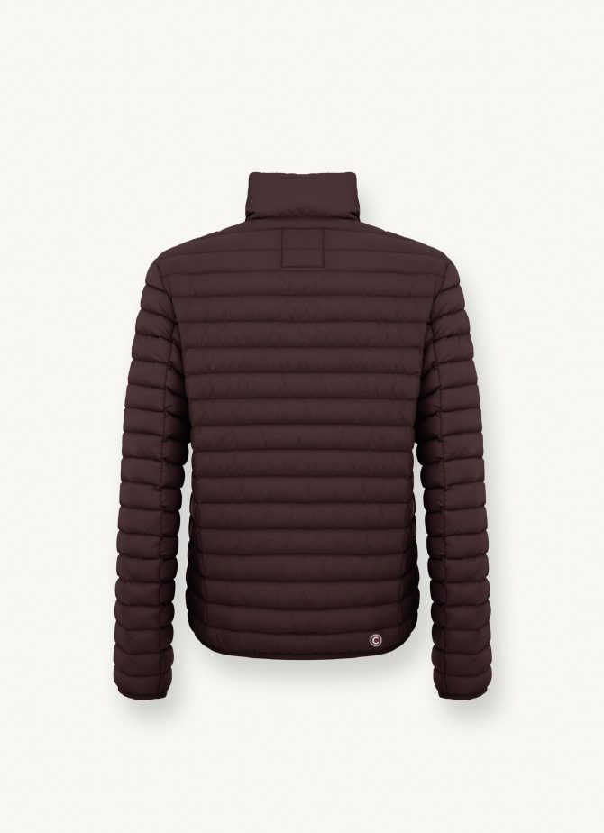 Opaque autumn down jacket with padded collar - Image 5