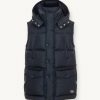 Oversized down vest with hood - Image 3