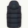 Oversized down vest with hood - Image 4
