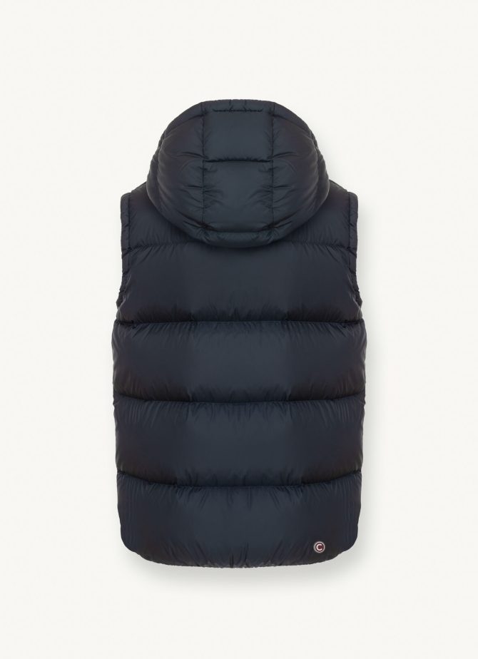 Oversized down vest with hood - Image 4