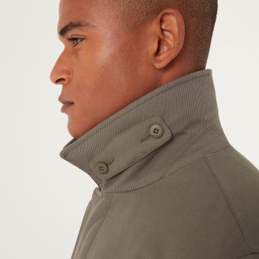 3-layer fabric padded coat